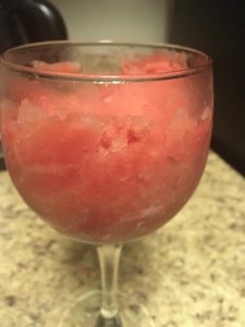 Strawberry granita from Vaccaro's in Hunt Valley, MD.